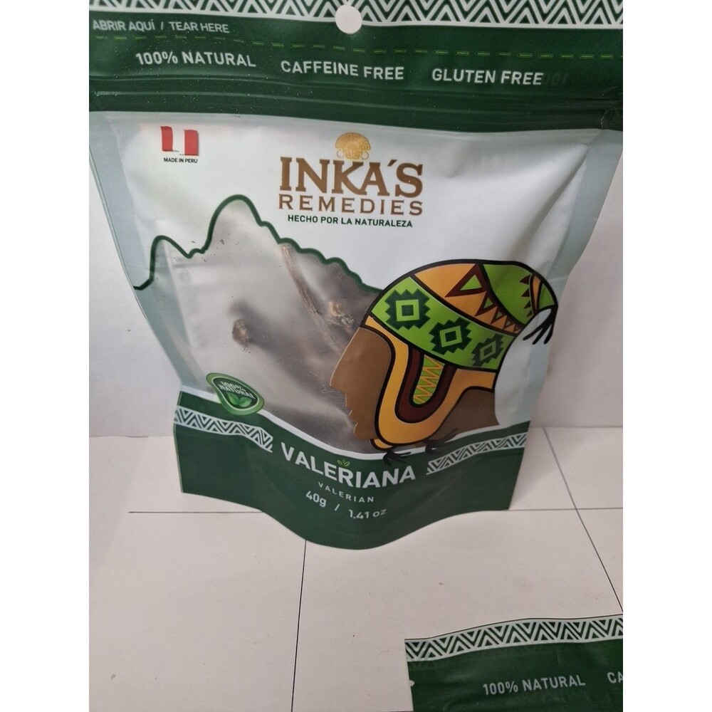 Organic Valerian Root Herb Tea Valeriana INKA Remedies 40 Gram bag